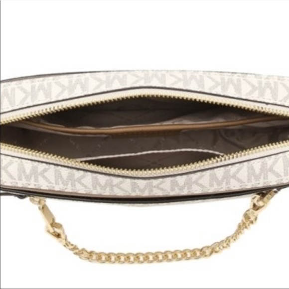 NWT Michael Kors Jet Set Large Logo Crossbody Bag - Picture 6 of 12